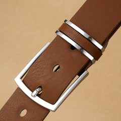 PU Leather Business Men's Pin Buckle Belt