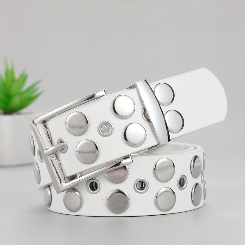 Men's Large Size Pure Belt Punch Versatile Square