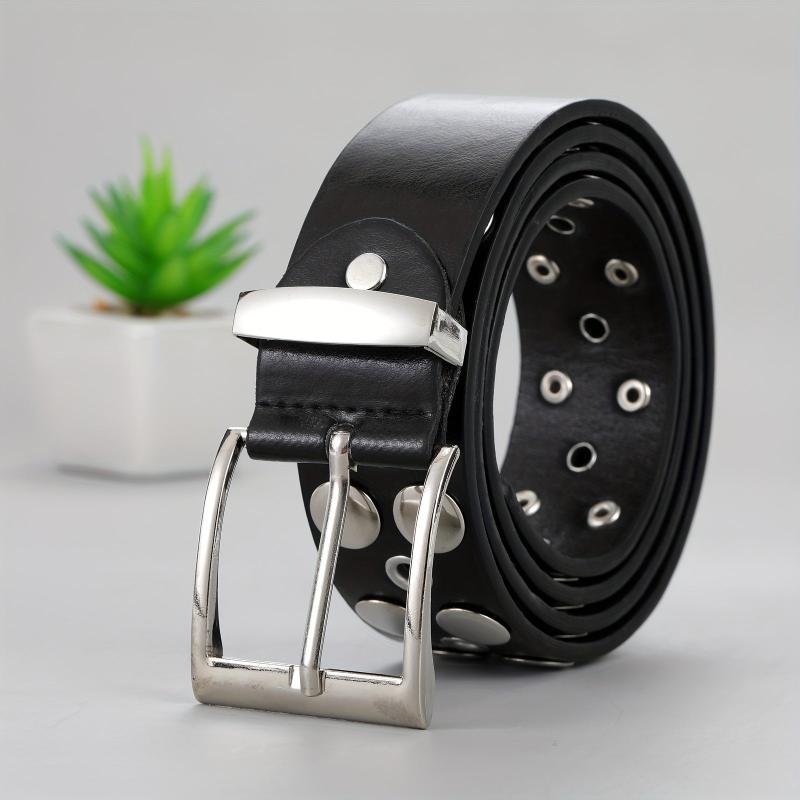 Men's Large Size Pure Belt Punch Versatile Square