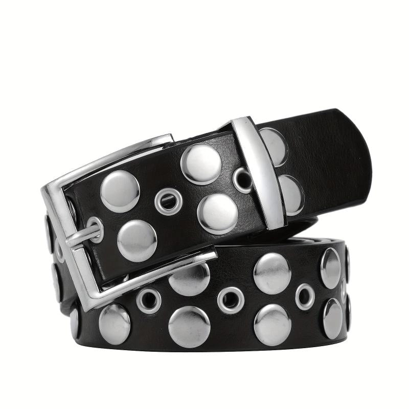 Men's Large Size Pure Belt Punch Versatile Square