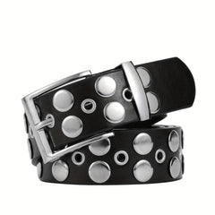 Men's Large Size Pure Belt Punch Versatile Square