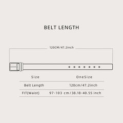 Men's Classic Casual PU Leather Belt