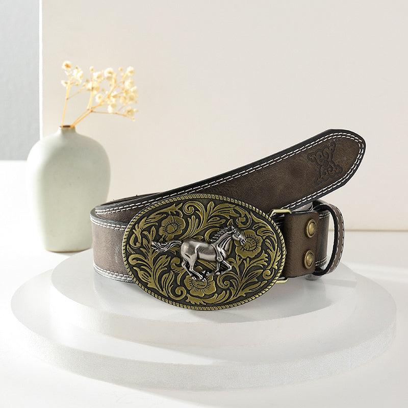 Casual Vintage Belt Business Style PU Leather Belt Men
