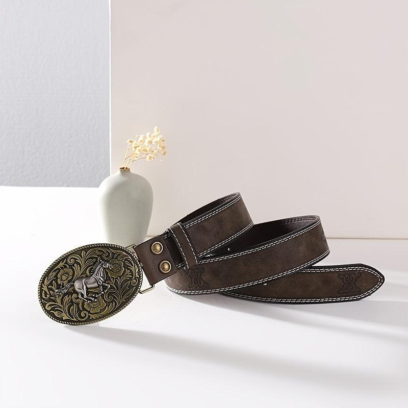 Casual Vintage Belt Business Style PU Leather Belt Men