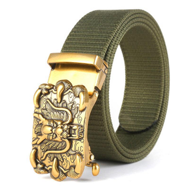 Men's Casual Nylon Belt with Automatic Buckle