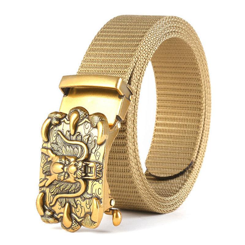 Men's Casual Nylon Belt with Automatic Buckle