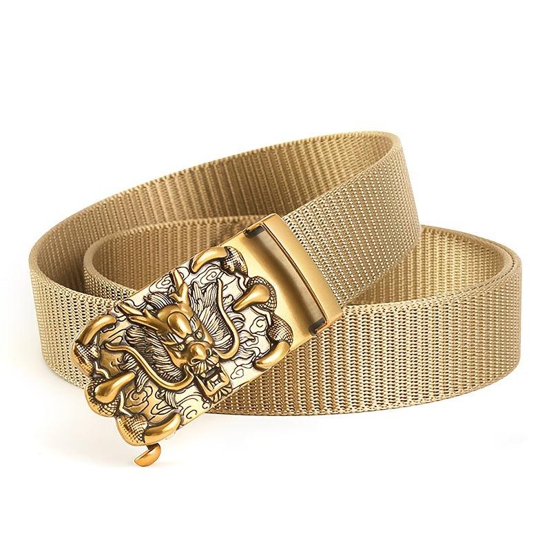 Men's Casual Nylon Belt with Automatic Buckle