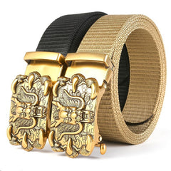 Men's Casual Nylon Belt with Automatic Buckle