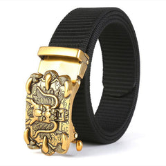 Men's Casual Nylon Belt with Automatic Buckle