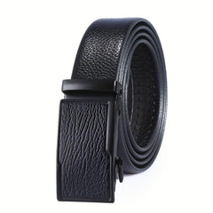 Men's PU Faux Leather Belt with Automatic Buckle