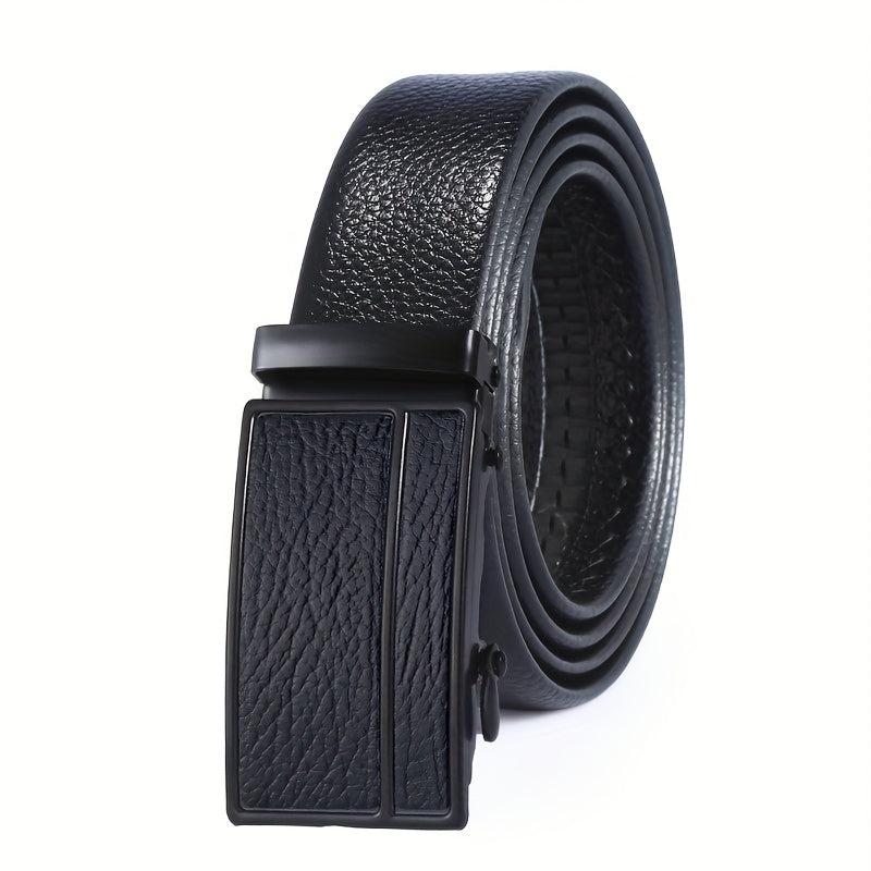 Men's PU Faux Leather Belt with Automatic Buckle