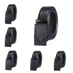 Men's PU Faux Leather Belt with Automatic Buckle