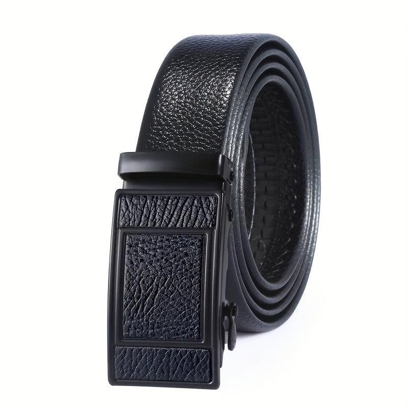 Men's PU Faux Leather Belt with Automatic Buckle