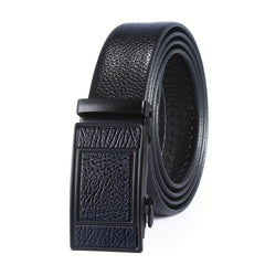 Men's PU Faux Leather Belt with Automatic Buckle