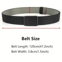 Nylon Belt with Rotating Buckle for Men