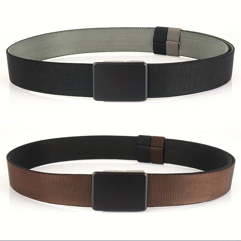 Nylon Belt with Rotating Buckle for Men
