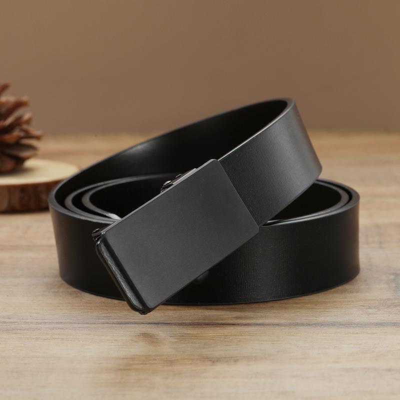 Men's Auto Buckle Belt PU Leather Casual Style Belt