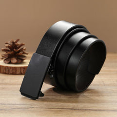 Men's Auto Buckle Belt PU Leather Casual Style Belt