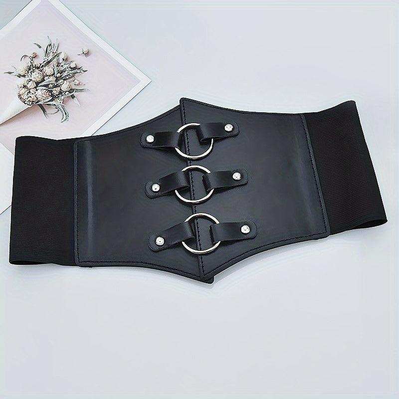 Heart Elastic Cinch Waist Belt Shirt Accessory