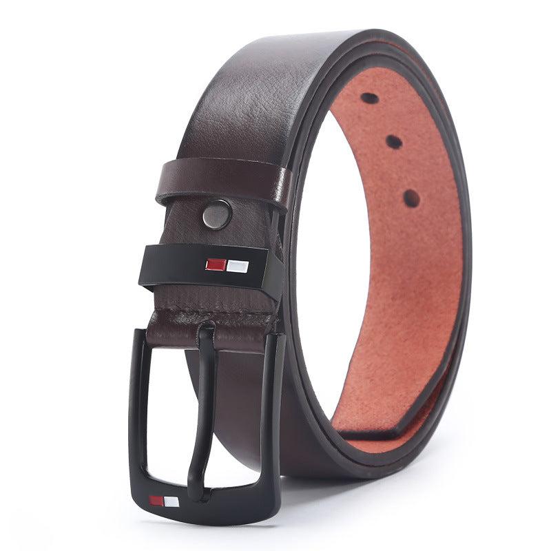 Men's Classic PU Leather Square Buckle Belt