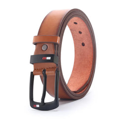 Men's Classic PU Leather Square Buckle Belt