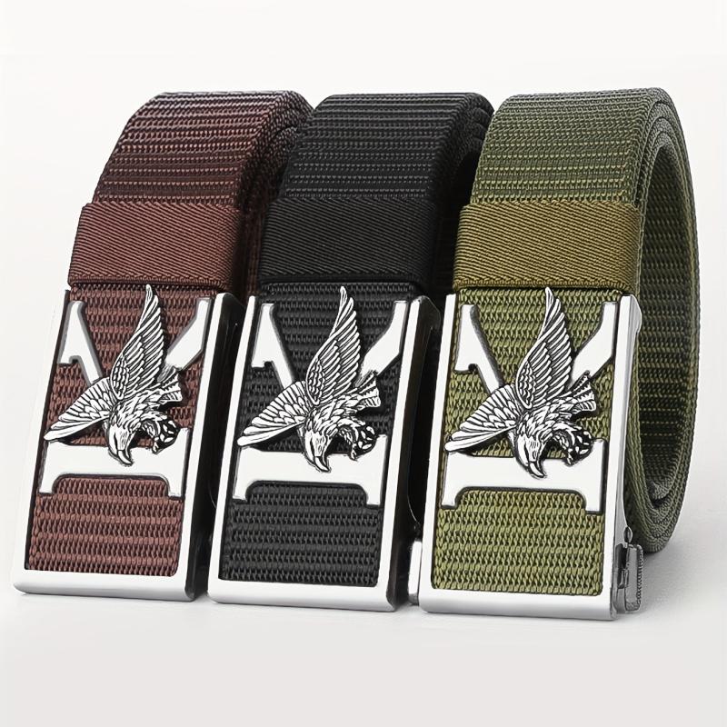 Eagle Auto Buckle Casual Sports Belt for Men