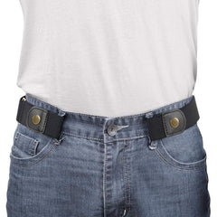 Men's Buckleless Belt Stretch Jeans No Buckle