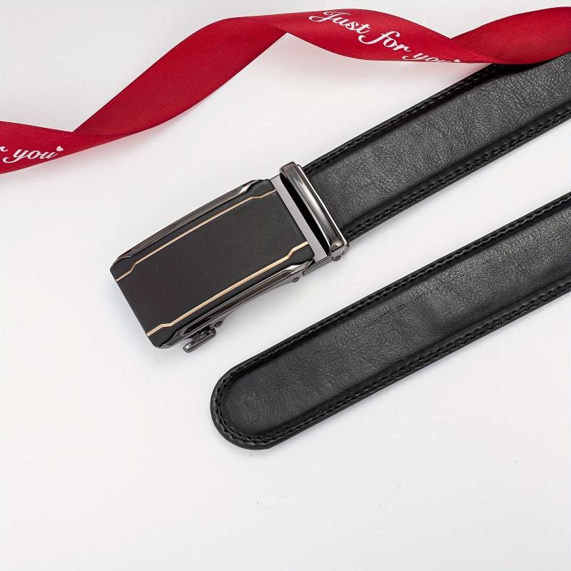 Men's Business & Leisure Leather Belt w/Automatic Buckle