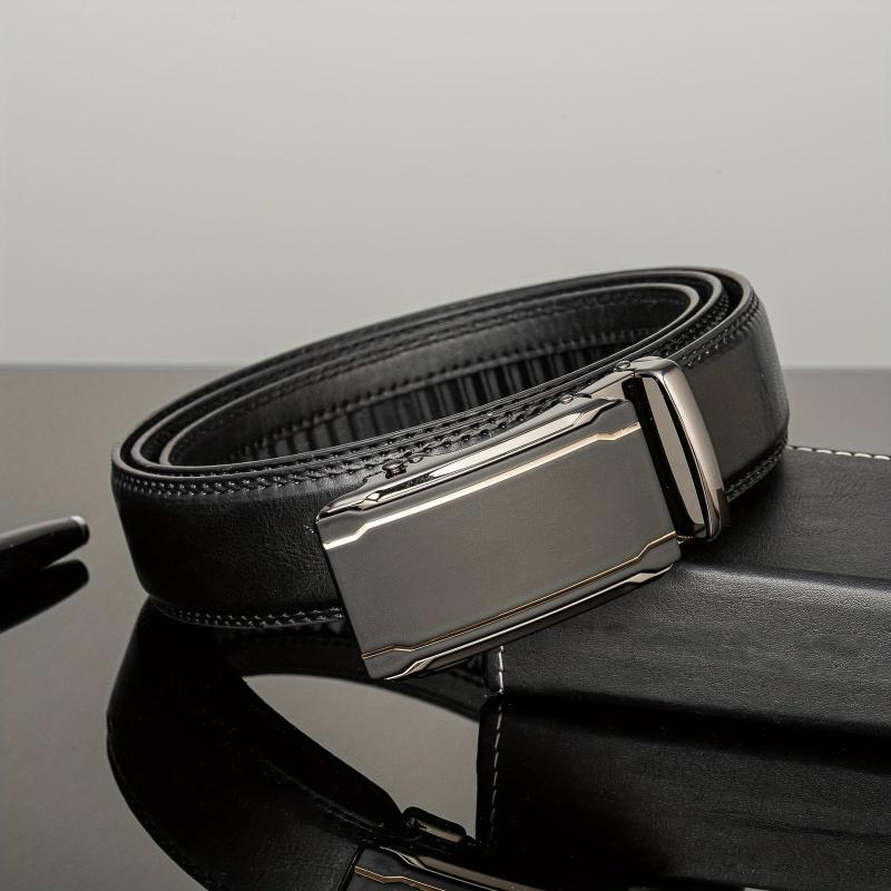 Men's Business & Leisure Leather Belt w/Automatic Buckle