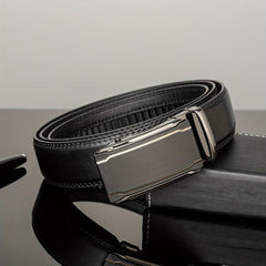 Men's Business & Leisure Leather Belt w/Automatic Buckle