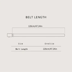 Men's Casual Retro Buckle Belt PU Leather Decorative Accessories for Pants