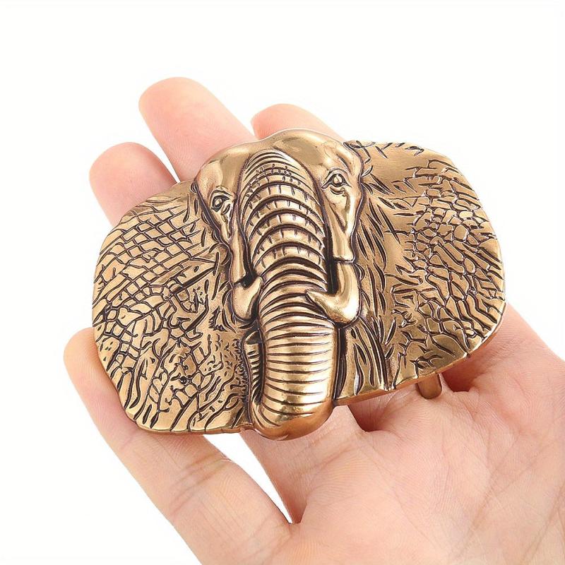 African Elephant Belt Buckle Western Cowboy Punk Hip Hop Belt Buckle