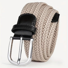 Canvas Micro Elastic Braided Belt for Youth