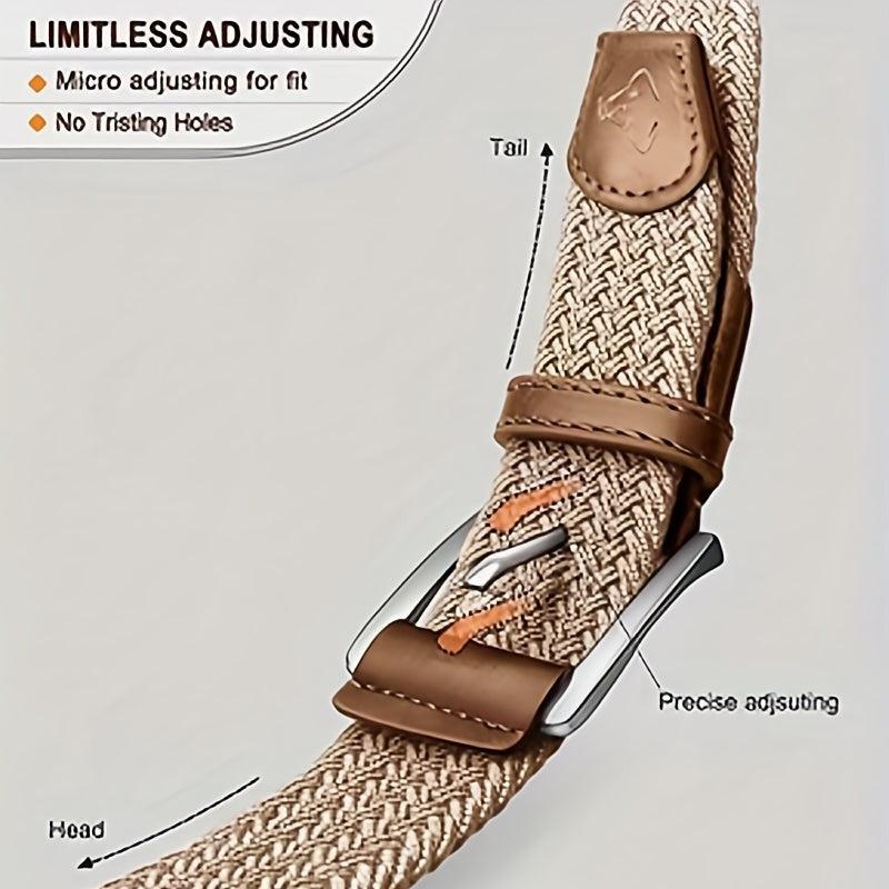 Canvas Micro Elastic Braided Belt for Youth