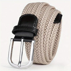 Canvas Micro Elastic Braided Belt for Youth