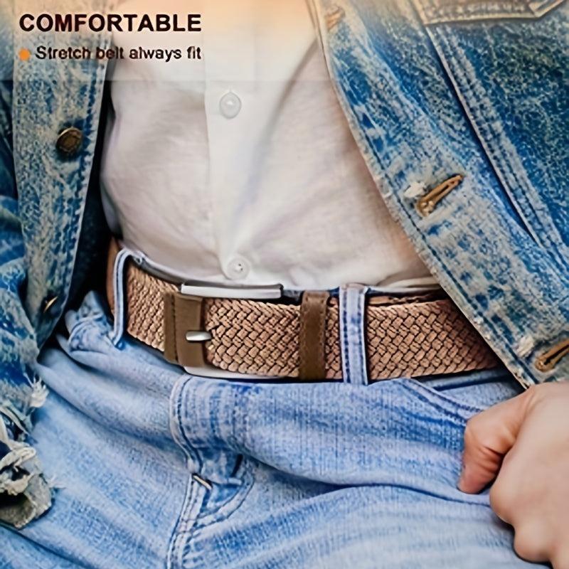 Canvas Micro Elastic Braided Belt for Youth