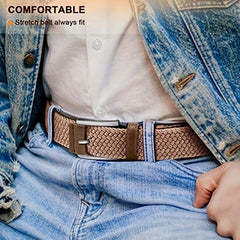Canvas Micro Elastic Braided Belt for Youth