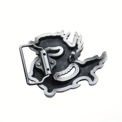 Retro Chinese Fly Dragon Belt Buckle Pterosaur Eagle Wing Pewter Finish