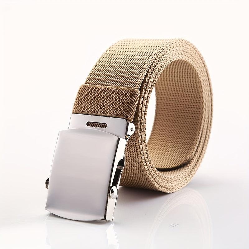 Men's Canvas Belt Automatic Buckle Outdoor Wear