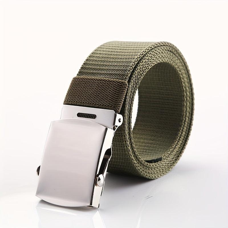 Men's Canvas Belt Automatic Buckle Outdoor Wear