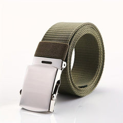 Men's Canvas Belt Automatic Buckle Outdoor Wear
