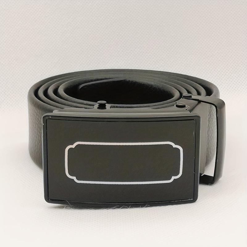 Men's PU Auto Buckle Casual Belt