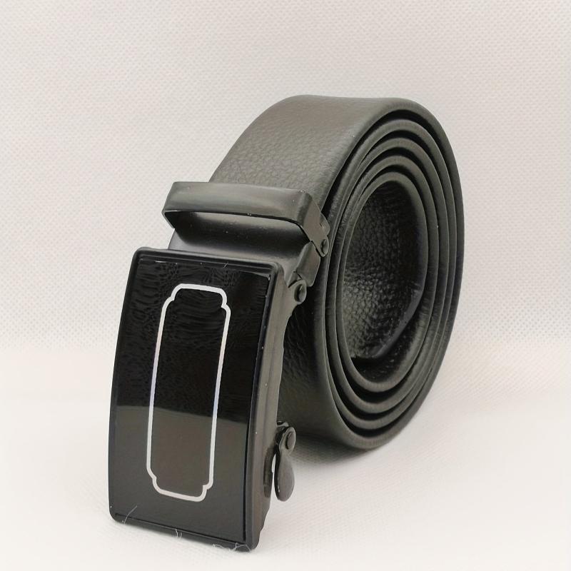 Men's PU Auto Buckle Casual Belt