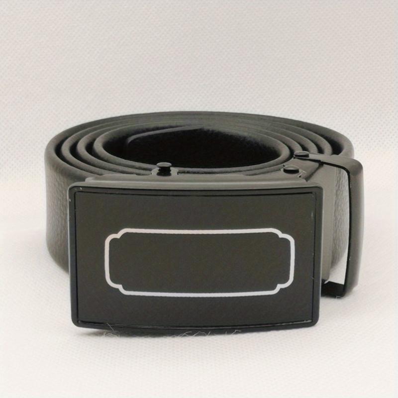 Men's PU Auto Buckle Casual Belt