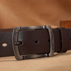 PU Pants Belt Retro Casual Business Buckle Belt For Men