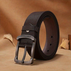 PU Pants Belt Retro Casual Business Buckle Belt For Men
