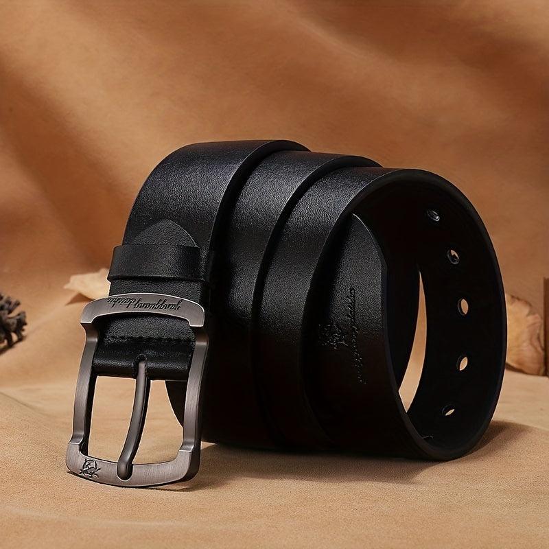 PU Pants Belt Retro Casual Business Buckle Belt For Men