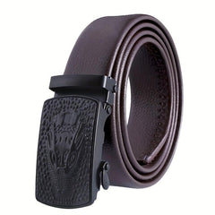 Men's PU Automatic Buckle Business Casual Belt