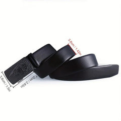 Men's PU Automatic Buckle Business Casual Belt