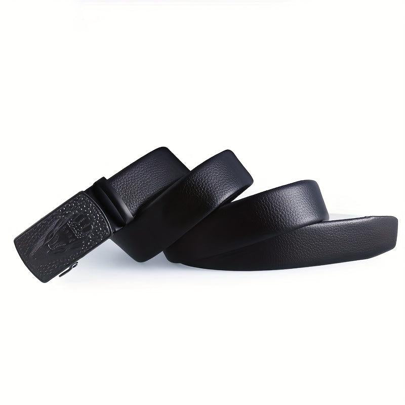 Men's PU Automatic Buckle Business Casual Belt